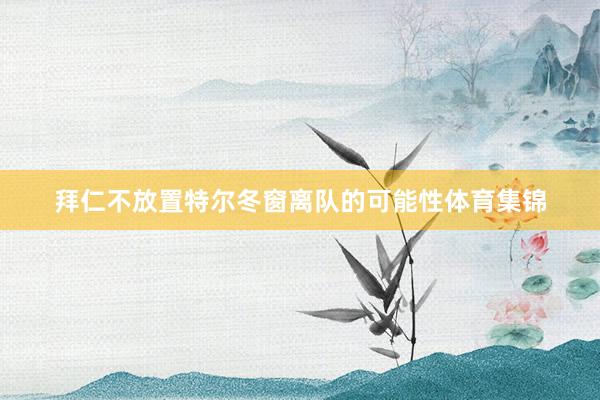拜仁不放置特尔冬窗离队的可能性体育集锦