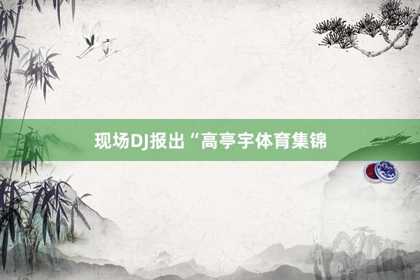 现场DJ报出“高亭宇体育集锦