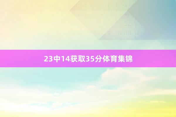 23中14获取35分体育集锦