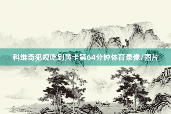 科维奇犯规吃到黄卡第64分钟体育录像/图片