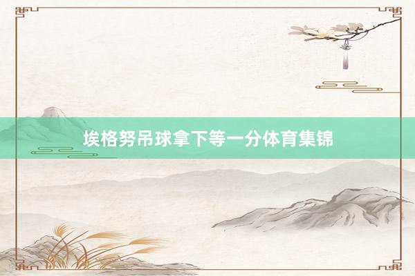 埃格努吊球拿下等一分体育集锦