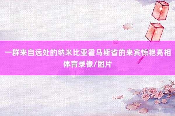 一群来自远处的纳米比亚霍马斯省的来宾惊艳亮相体育录像/图片
