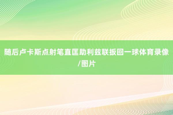 随后卢卡斯点射笔直匡助利兹联扳回一球体育录像/图片