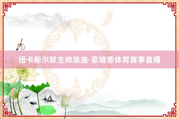 纽卡斯尔联主帅埃迪·豪暗意体育赛事直播