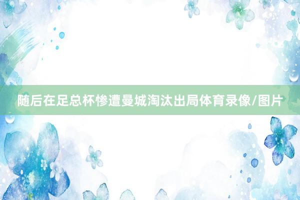 随后在足总杯惨遭曼城淘汰出局体育录像/图片