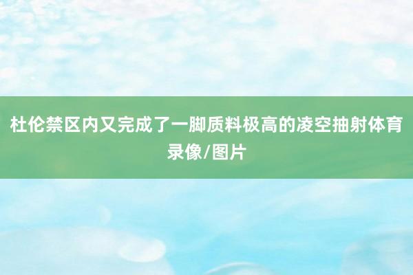 杜伦禁区内又完成了一脚质料极高的凌空抽射体育录像/图片