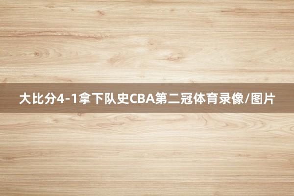 大比分4-1拿下队史CBA第二冠体育录像/图片